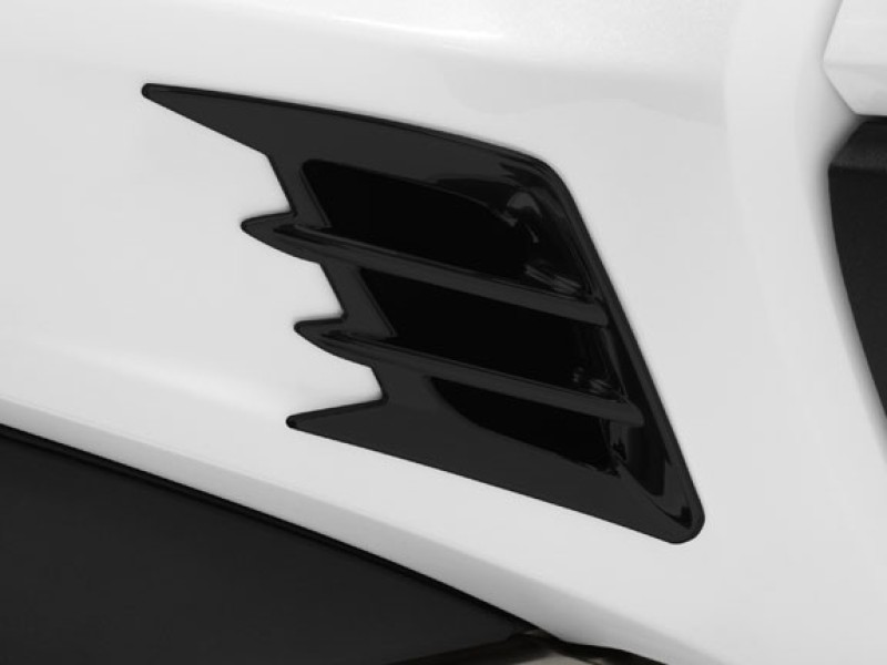 Show Chrome Bk Goldwing Side Panel Vent Accents Black