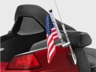 Goldwing GL1800 Stainless Steel Antenna Flag Mount with Flag