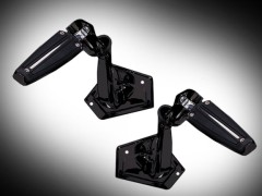 Black Goldstrike Adjustable Goldwing Passenger Pegs 