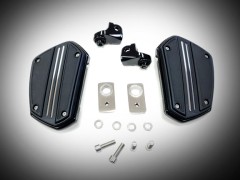 Goldstrike Twin Rail Goldwing Driver Floorboards-Black