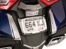 Goldstrike Curved Goldwing License Plate Frame-Chrome